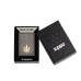 Запалка Zippo Cannabis Leaf Design, Black Ice Finish 48384