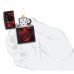 Запалка Zippo Red Skull Design 49775