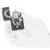Запалка Zippo 29854 Skull Clock Design