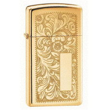 Запалка Zippo 1652B Venetian Polished Brass, Slim