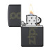 Запалка Zippo 49598 Matte Black Zippo Logo