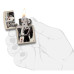 Запалка Zippo Skull King and Queen Cards Flat Sand 49942