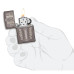 Запалка Zippo Thor's Hammer Design Black Ice 49404